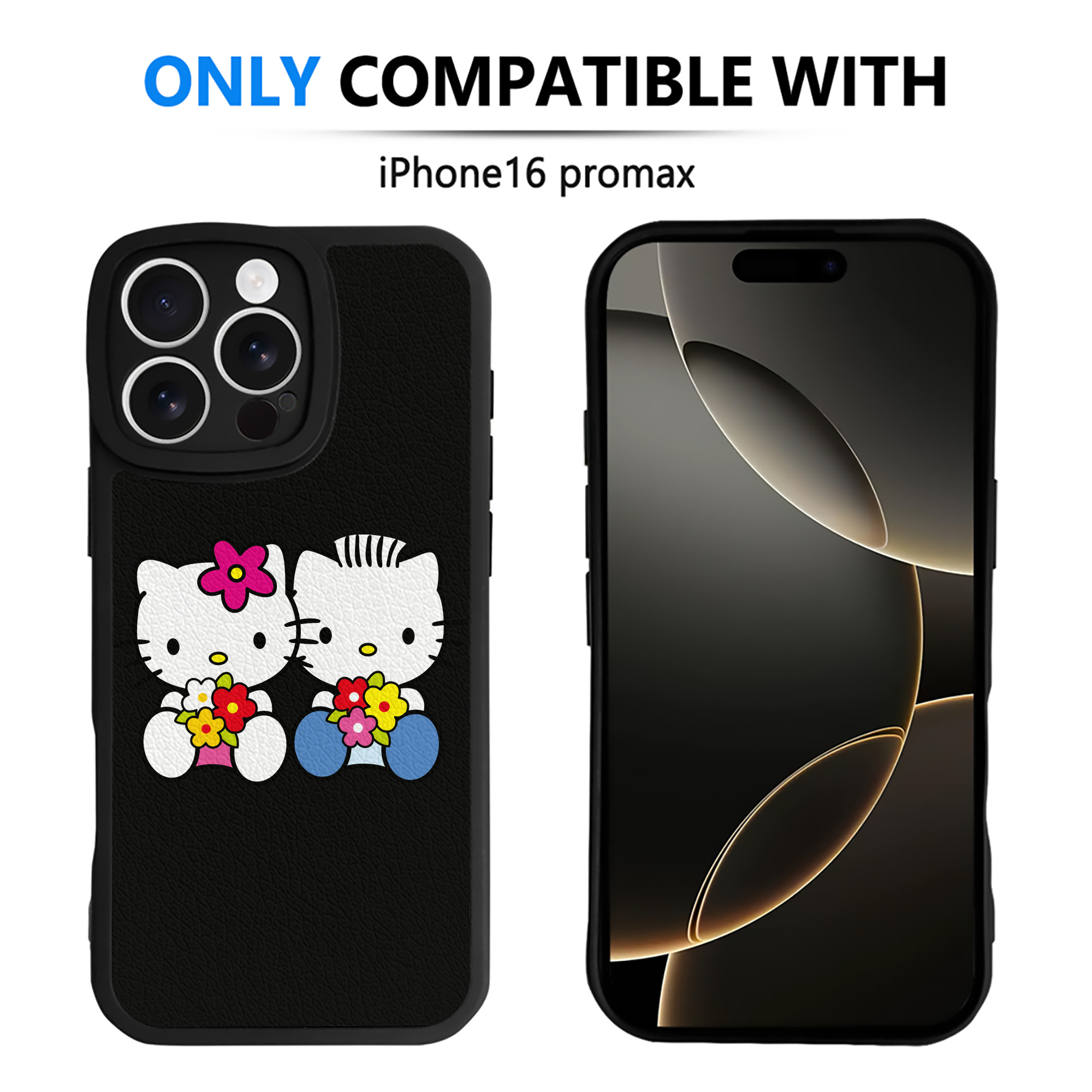 （画像用） Hello Kitty ハローキティ 【iPhone 16シリーズ対応】シリコンスマホケース（レザー調） 材質：シリコン